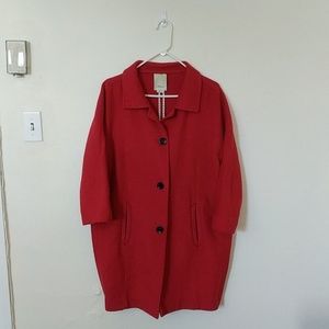 Red fall/spring coat
